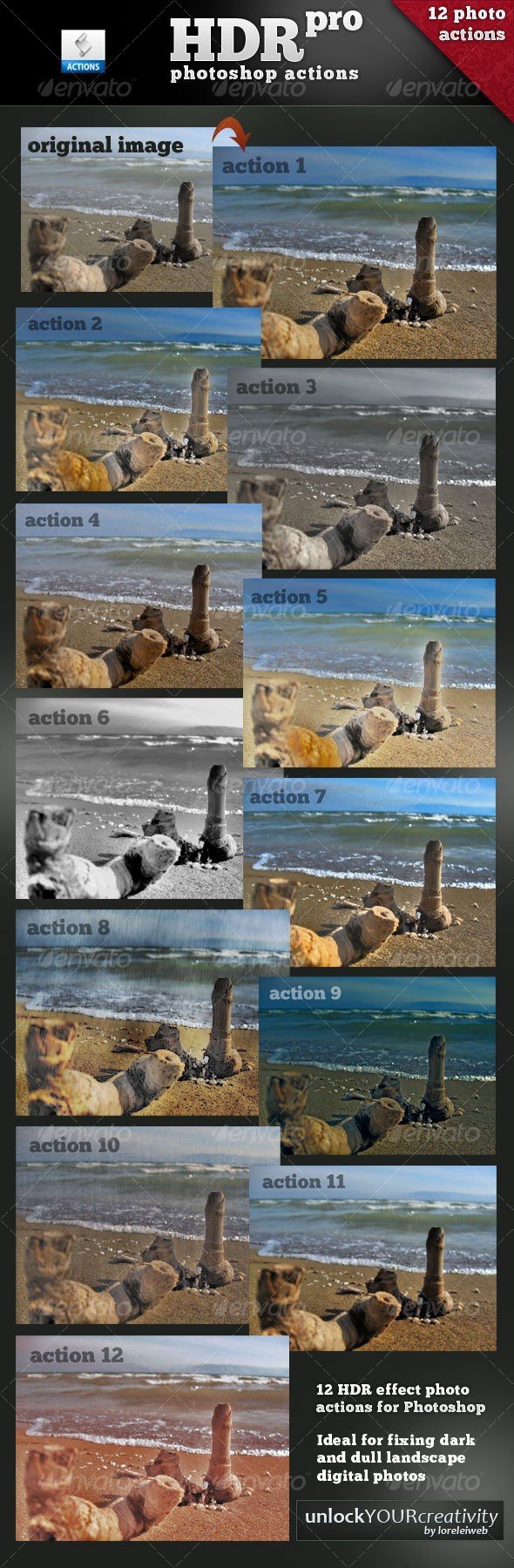 Download Professional HDR Photoshop Actions -