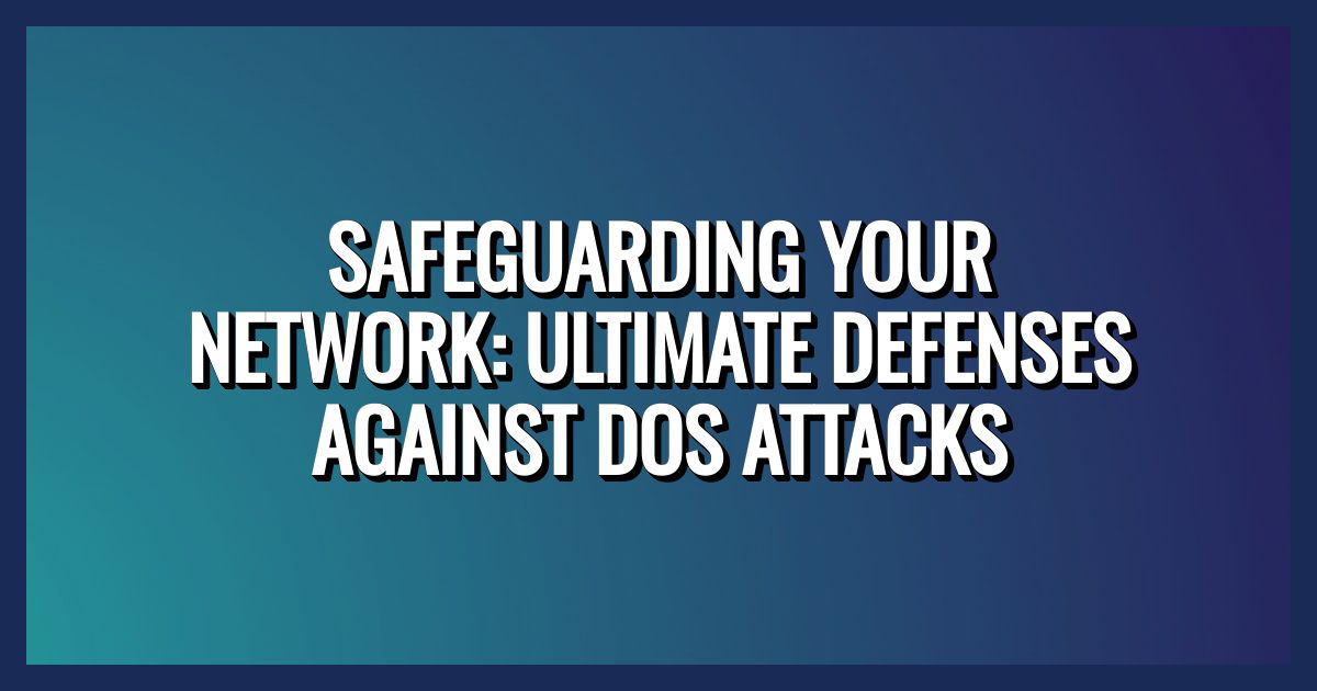 What Can Protect Your Network From DoS Attacks in 2024? - sports betting marketing strategies